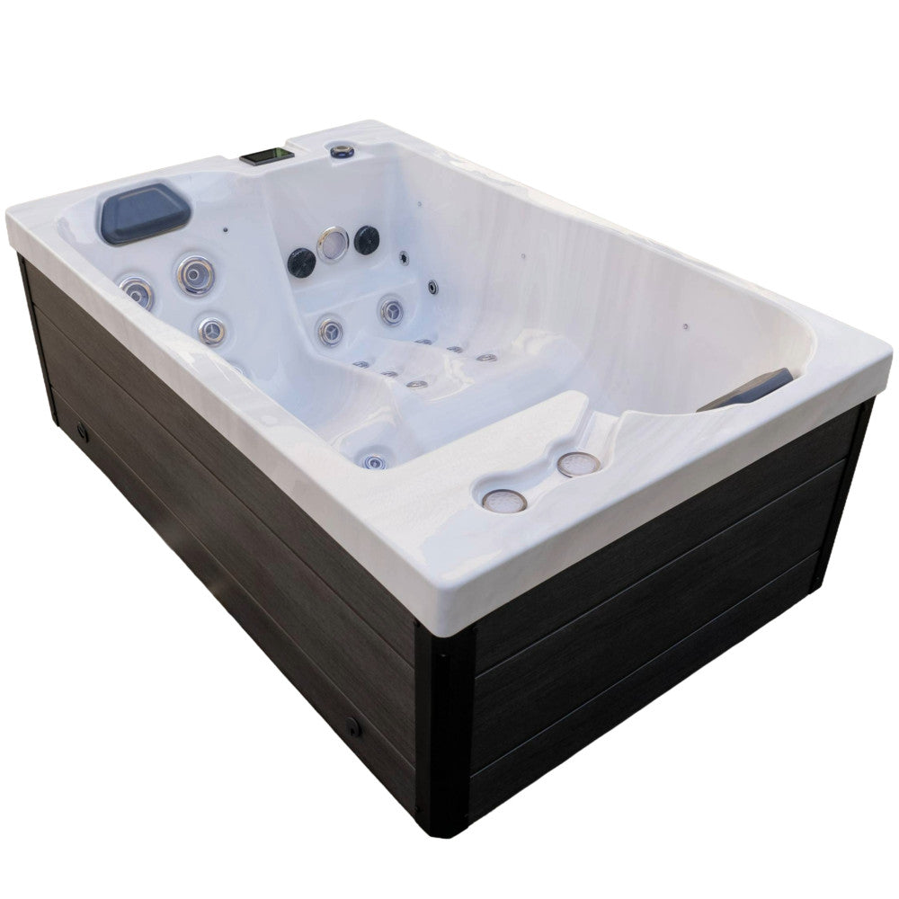 Luxury Spas Cascade 2 Person Hot Tub — 29 Jet Lounger Spa (WS-303)