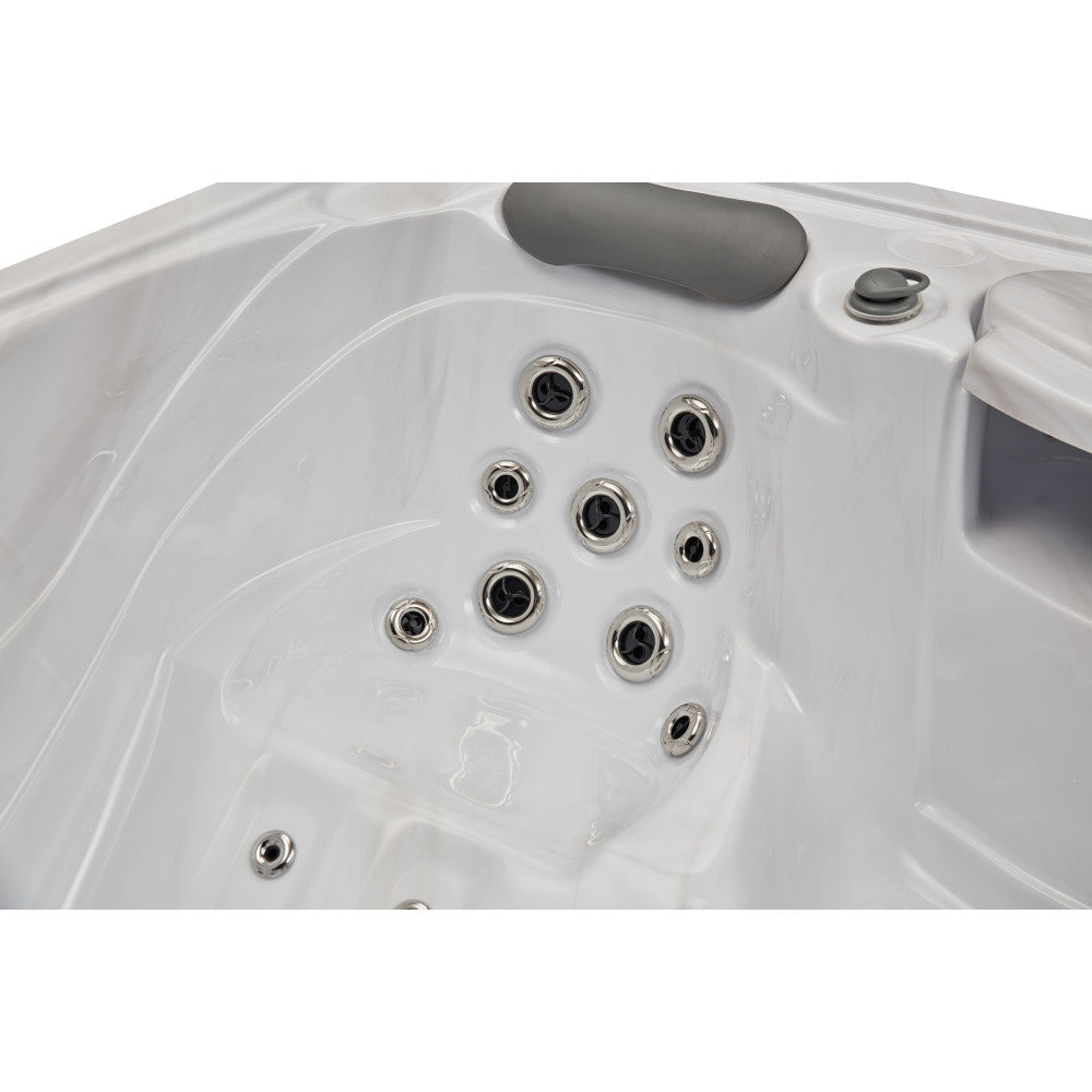 Luxury Spas Casey 3 Person Hot Tub — 47 Stainless Steel Jet Spa (WS-595)