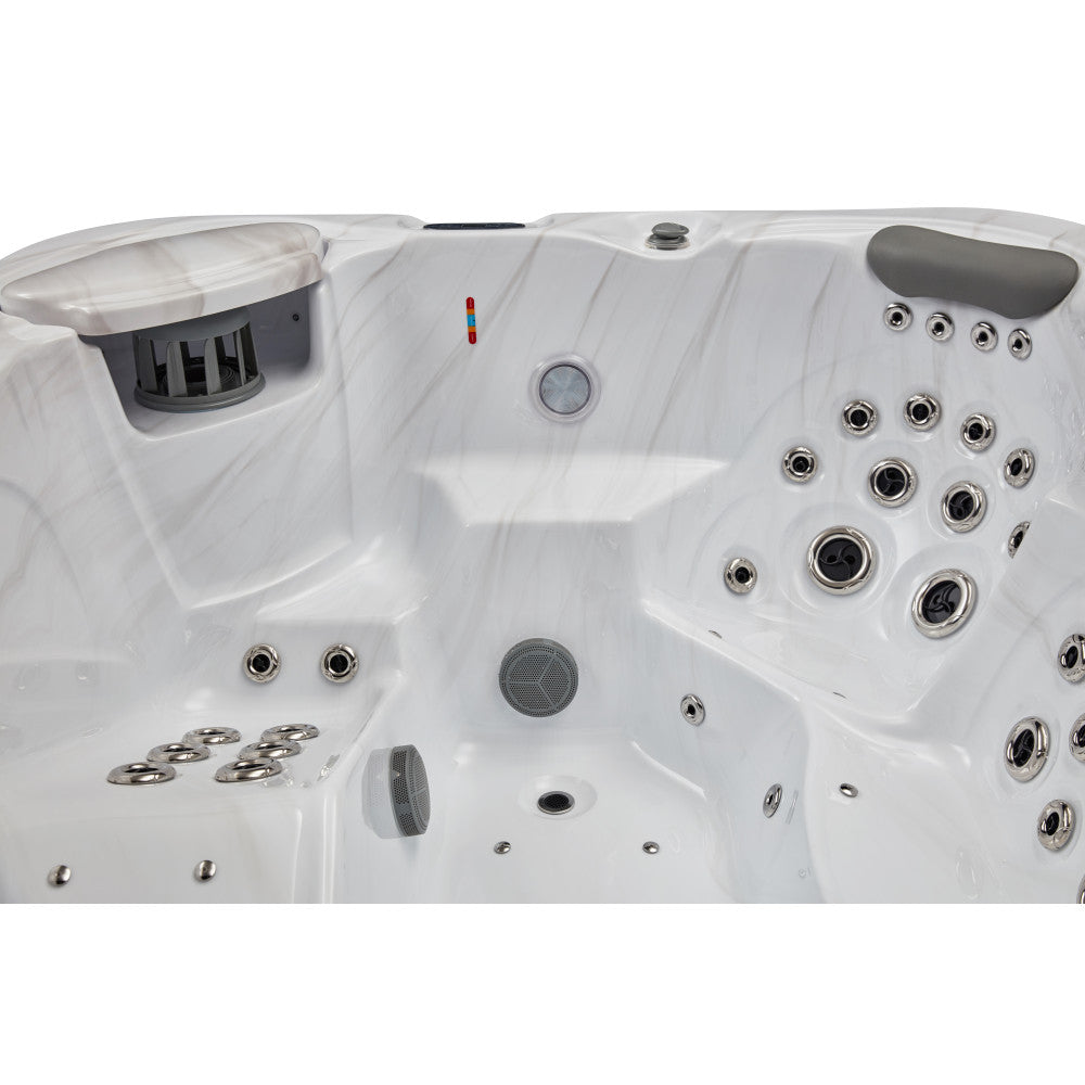 Luxury Spas Danika 5 Person Hot Tub — 84 Stainless Steel Jet Spa (WS-591)
