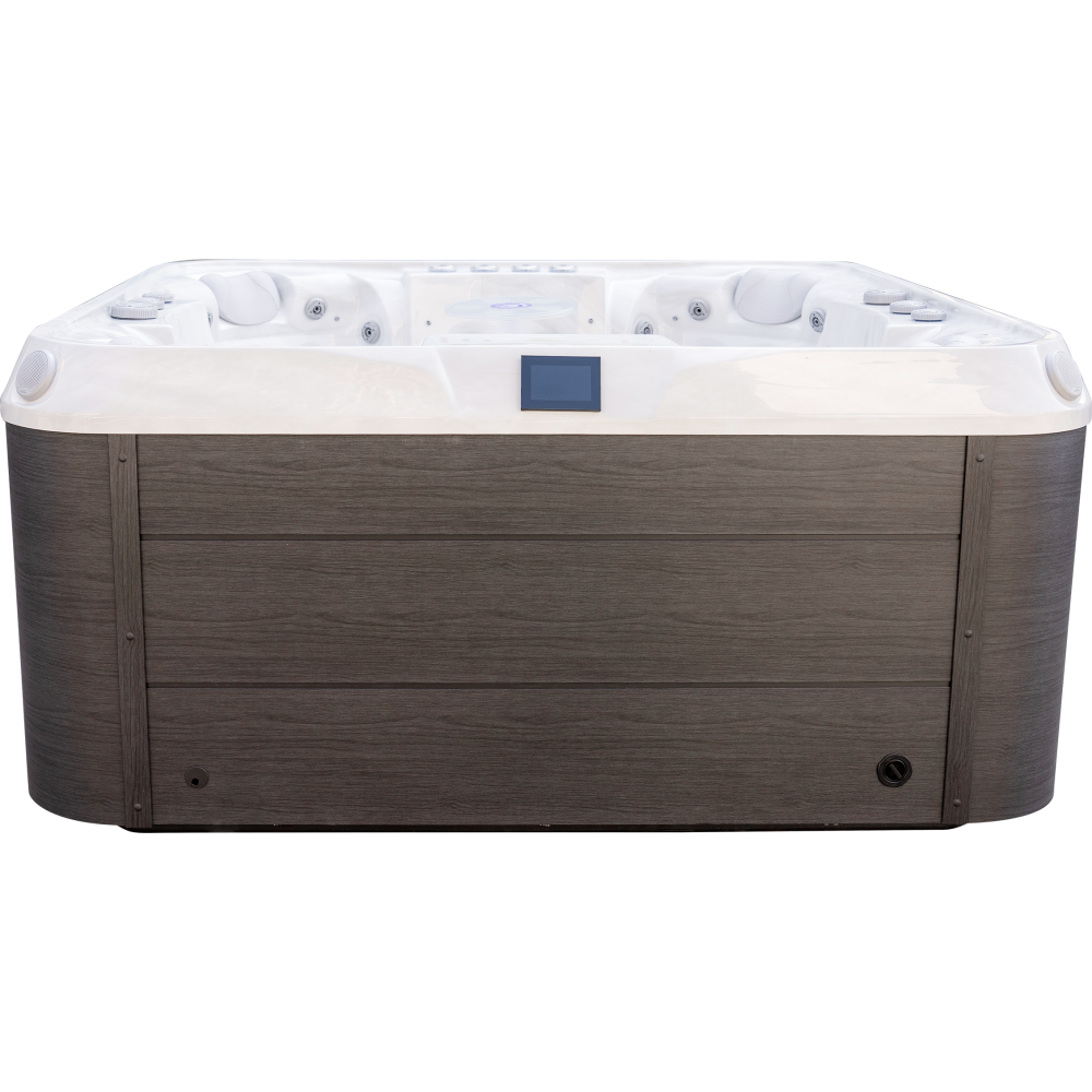 Luxury Spas Denali 7 Person Hot Tub — 60 Jet Premium Spa with Waterfall (WS-006)