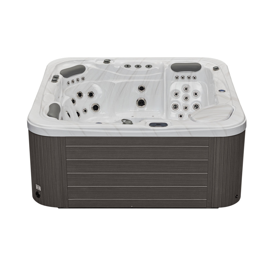 Luxury Spas Infinity 5 Person Hot Tub — 77 Stainless Steel Jet Spa (WS-594-CGE)
