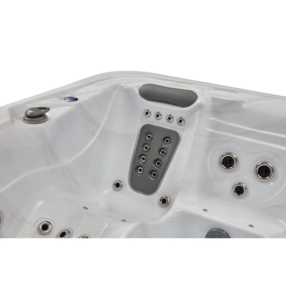 Luxury Spas Infinity 5 Person Hot Tub — 77 Stainless Steel Jet Spa (WS-594-CGE)