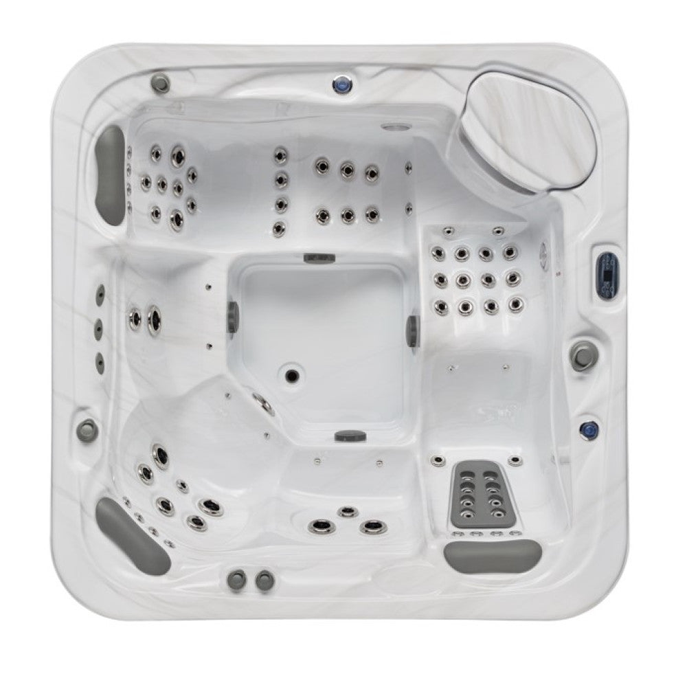 Luxury Spas Infinity 5 Person Hot Tub — 77 Stainless Steel Jet Spa (WS-594-CGE)