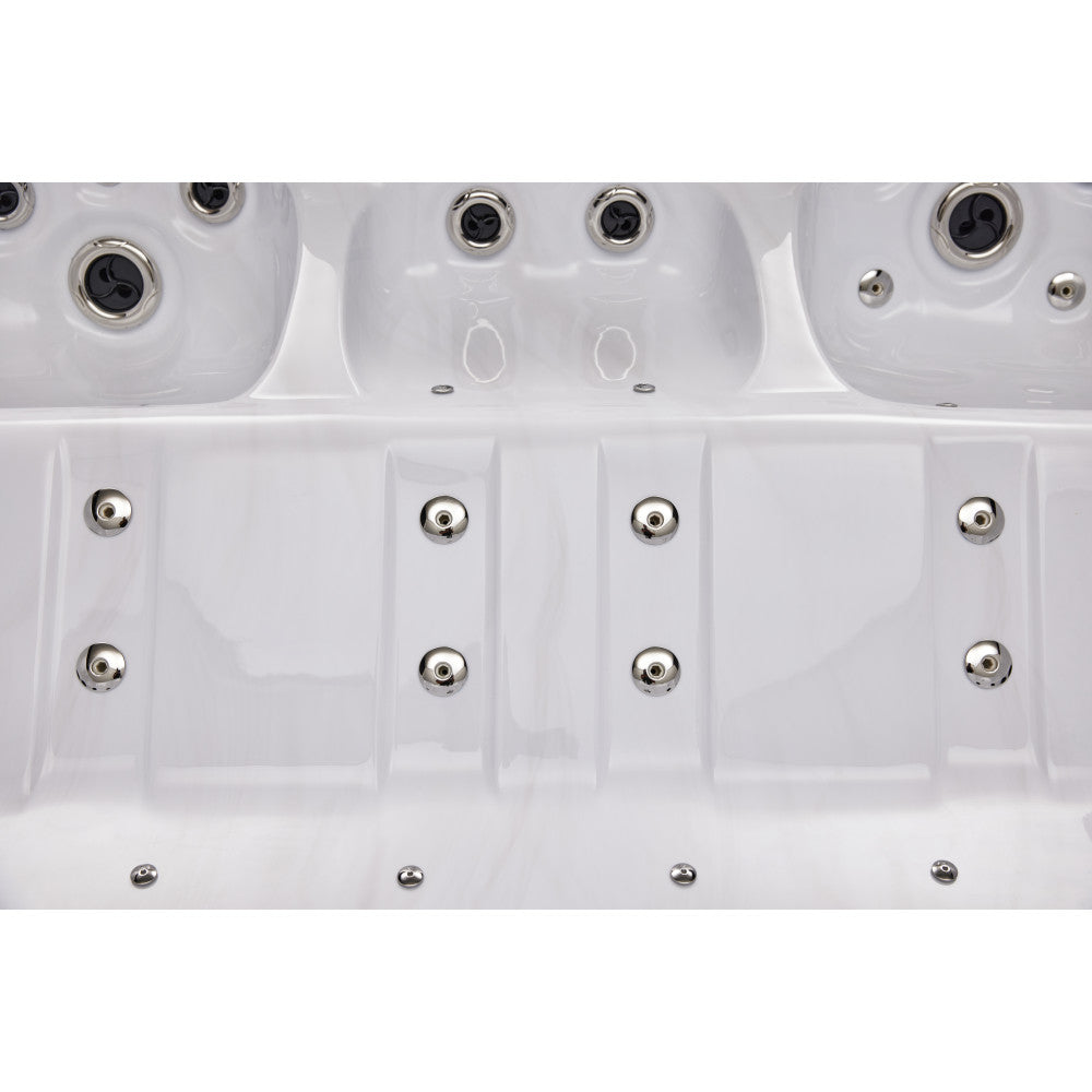 Luxury Spas Social 5 Person Hot Tub — 47 Jet Party Spa (WS-297)