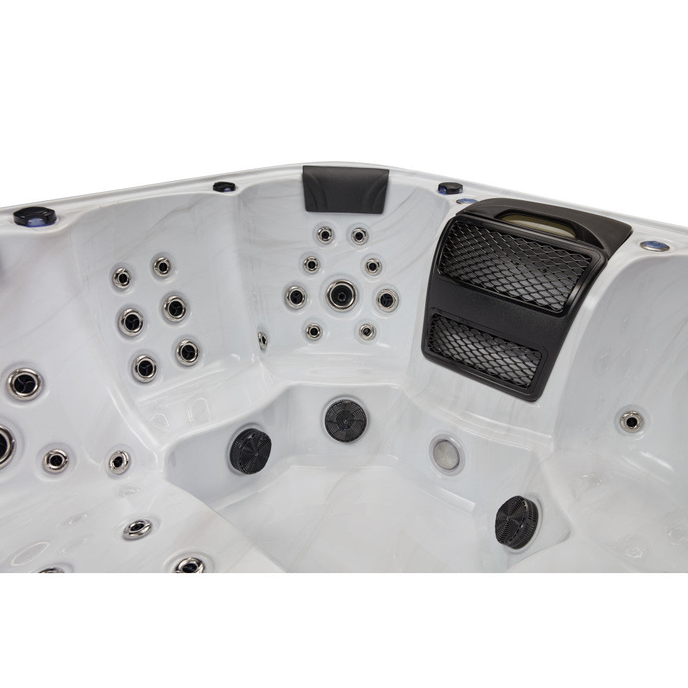Luxury Spas Victoria 6 Person Hot Tub — 60 Stainless Steel Jet Spa (WS-693)