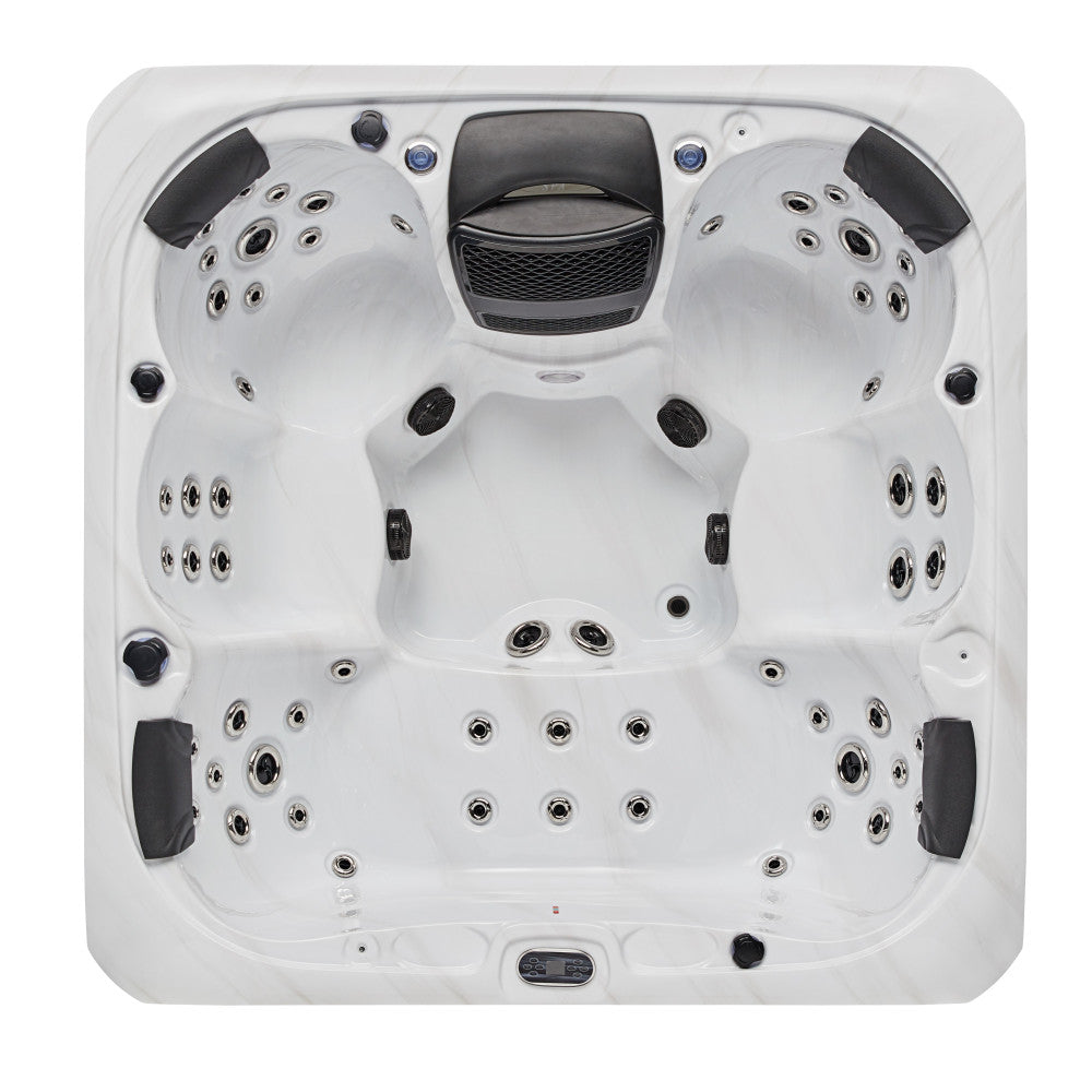 Luxury Spas Victoria 6 Person Hot Tub — 60 Stainless Steel Jet Spa (WS-693)