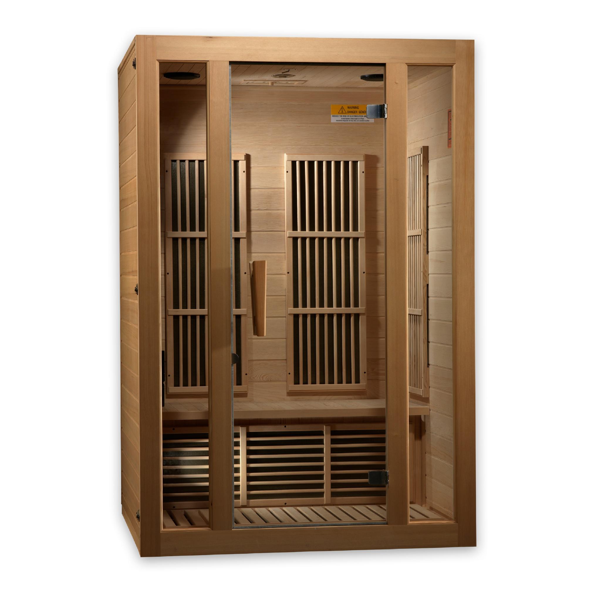 Maxxus Seattle 2 Person Low EMF FAR Infrared Sauna by Golden Designs (MX-J206-01)