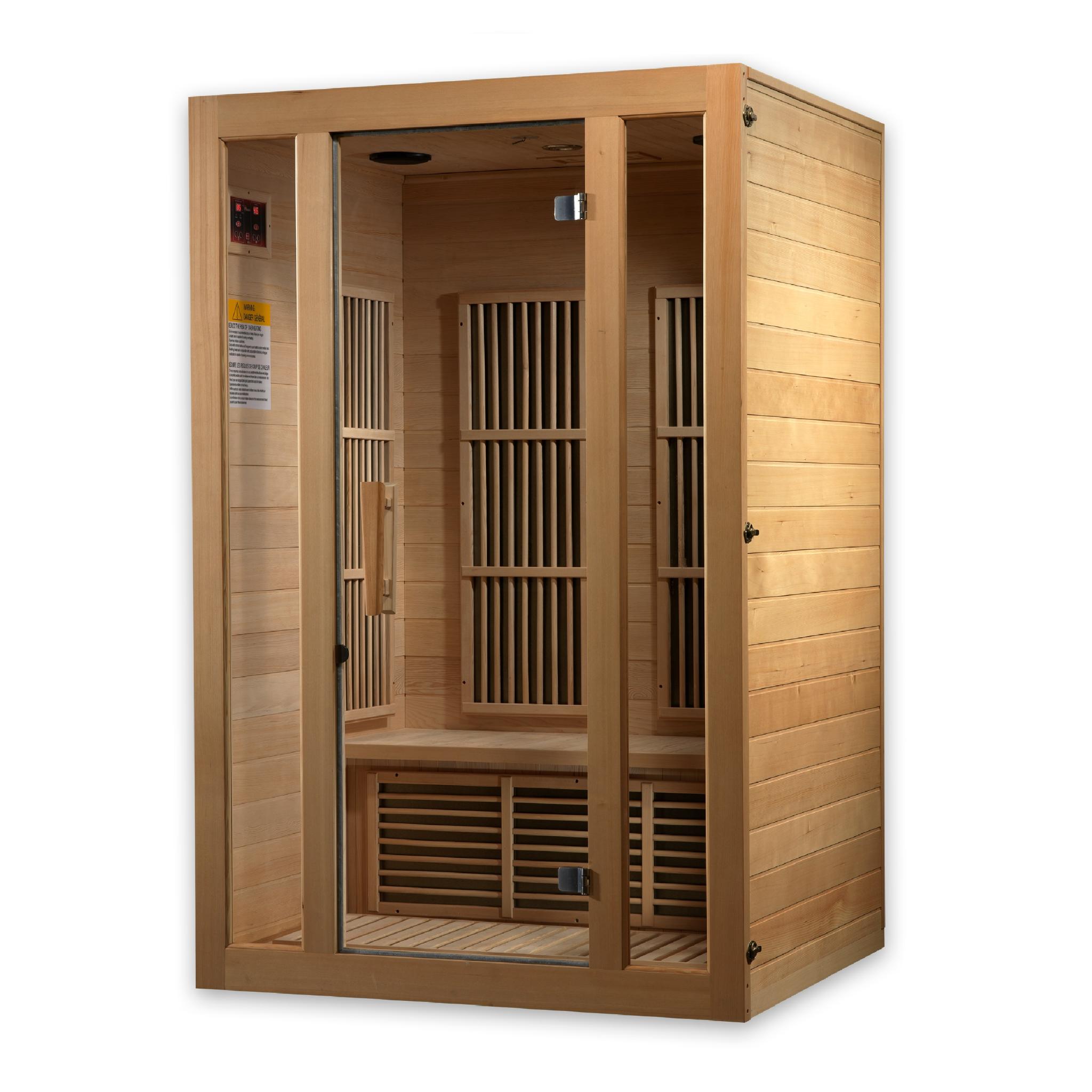 Maxxus Seattle 2 Person Low EMF FAR Infrared Sauna by Golden Designs (MX-J206-01)