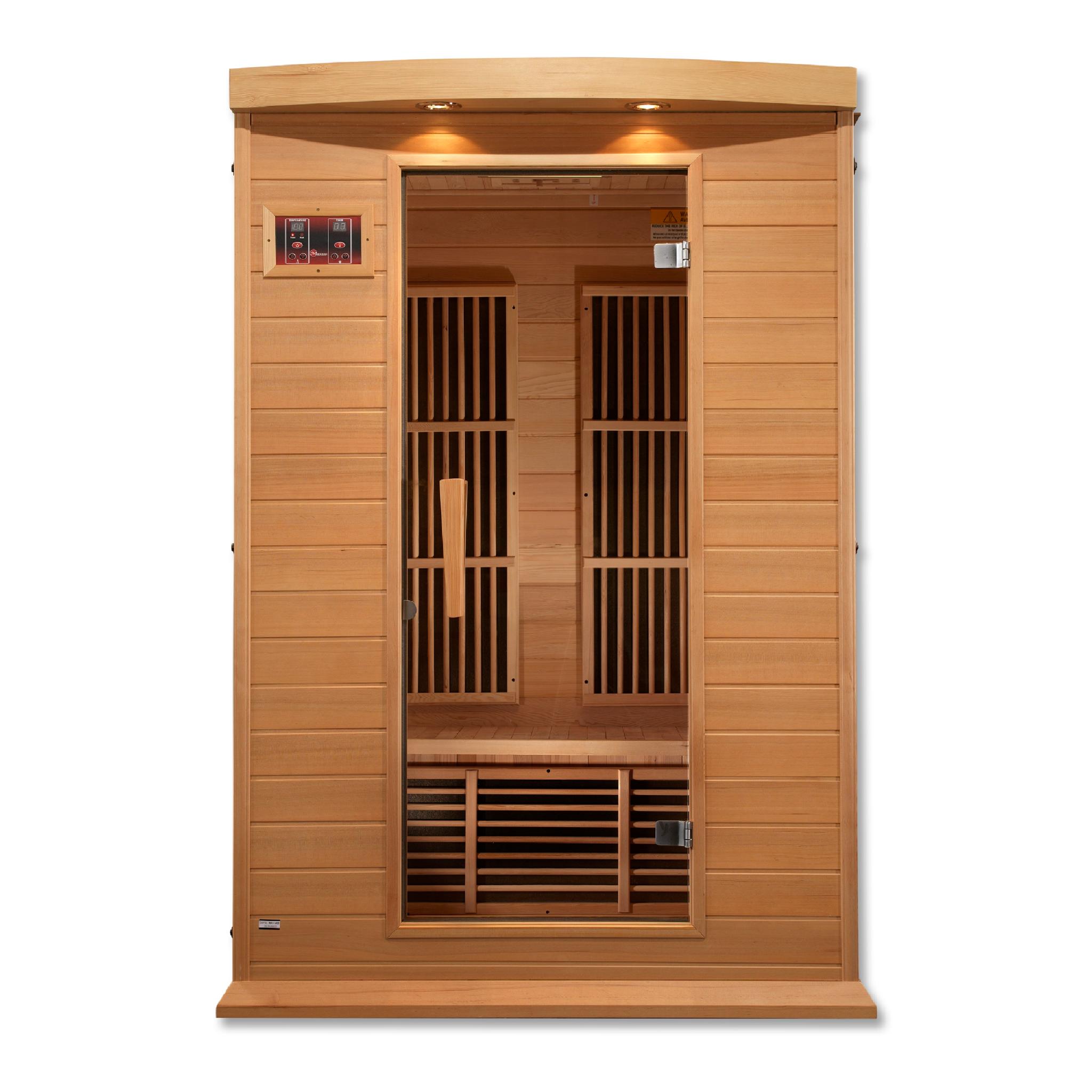Maxxus Toulose 2 Person Low EMF FAR Infrared Sauna by Golden Designs (MX-K206-01)