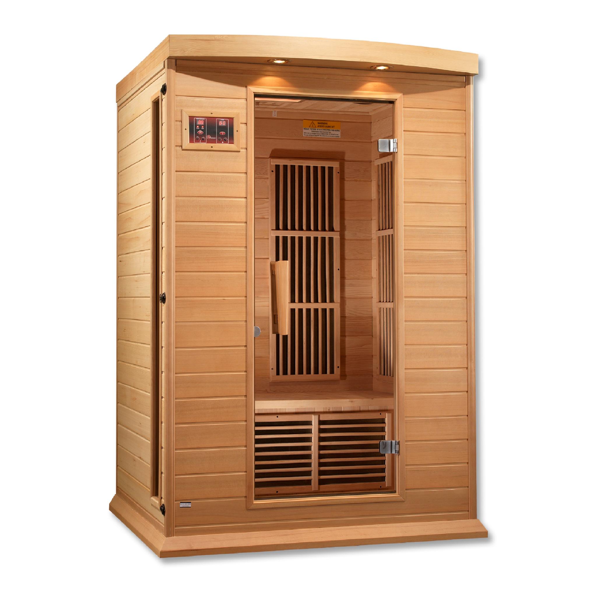 Maxxus Toulose 2 Person Low EMF FAR Infrared Sauna by Golden Designs (MX-K206-01)