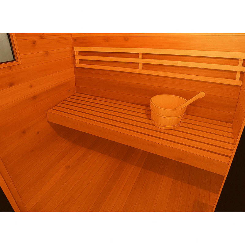 SunRay Seneca 3-Person Contemporary Outdoor Sauna - Image 4