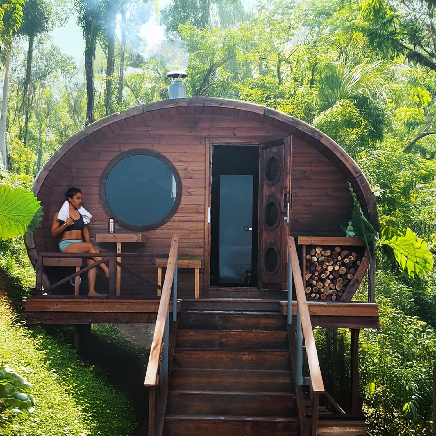 SaunaLife Model G11 Outdoor Sauna (SL-MODELG11)