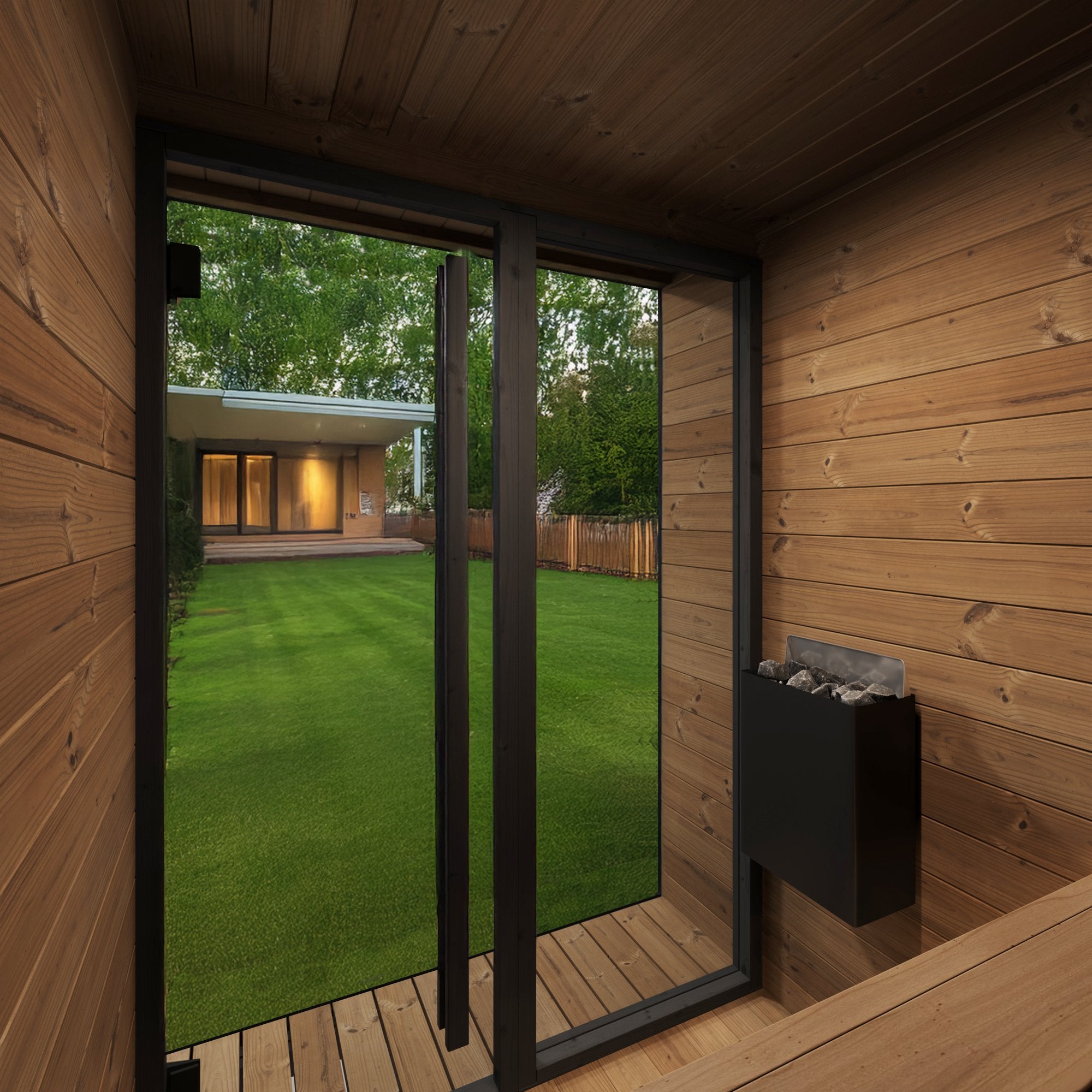 SaunaLife Model GL4 Luxury Outdoor Sauna (SL-MODELGL4)