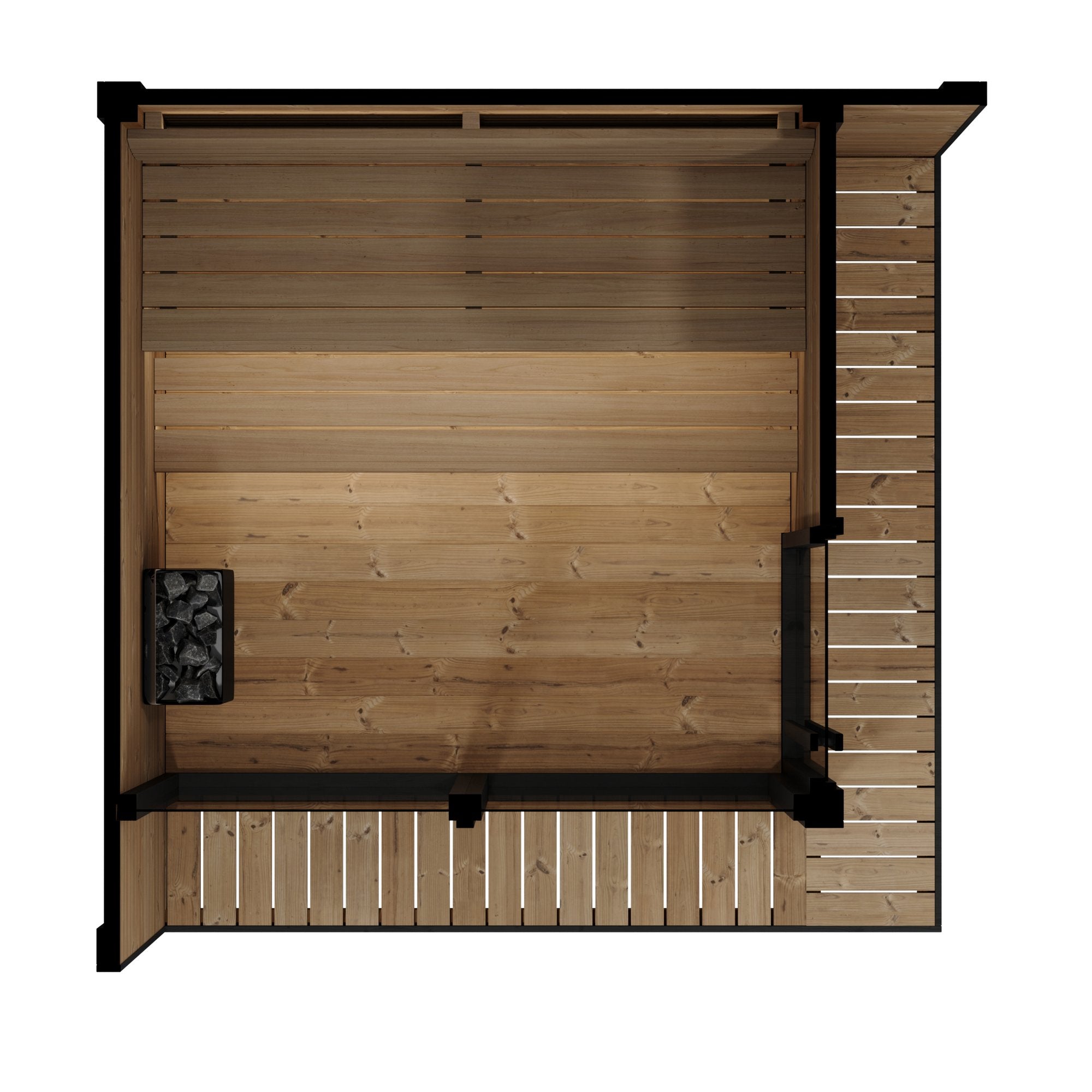 SaunaLife Model GL6 Luxury Outdoor Sauna (SL-MODELGL6)