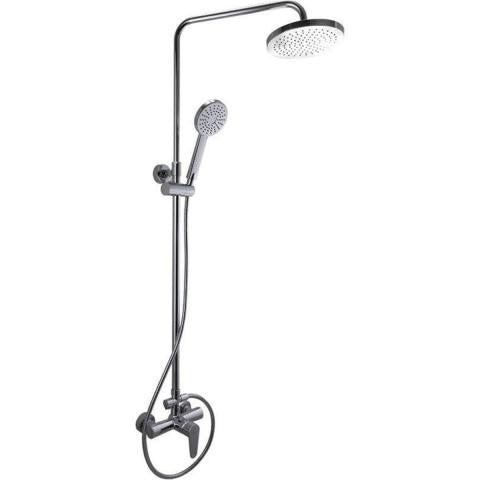 SaunaLife Model R3 Barrel Shower - Door Open View