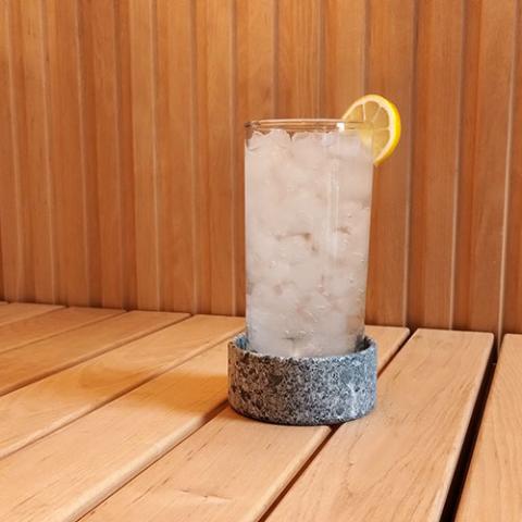 SaunaLife Engraved Logo Soapstone Coaster (128641)