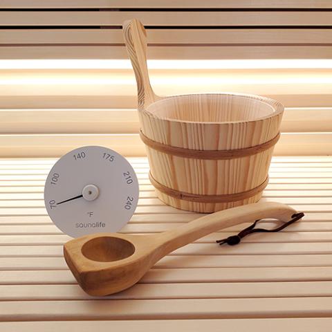 SaunaLife Sauna Accessory Package 4 (ACCPKG-4BK)