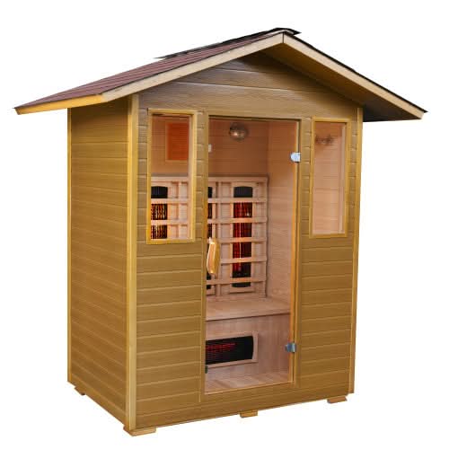 SunRay Grandby 3-Person Outdoor Infrared Sauna - Image 2