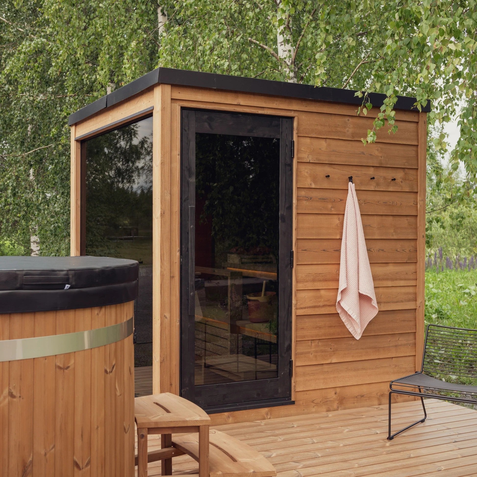 ThermaSol Nordic Dawn Outdoor Sauna Cabin (14-KIR-4555)