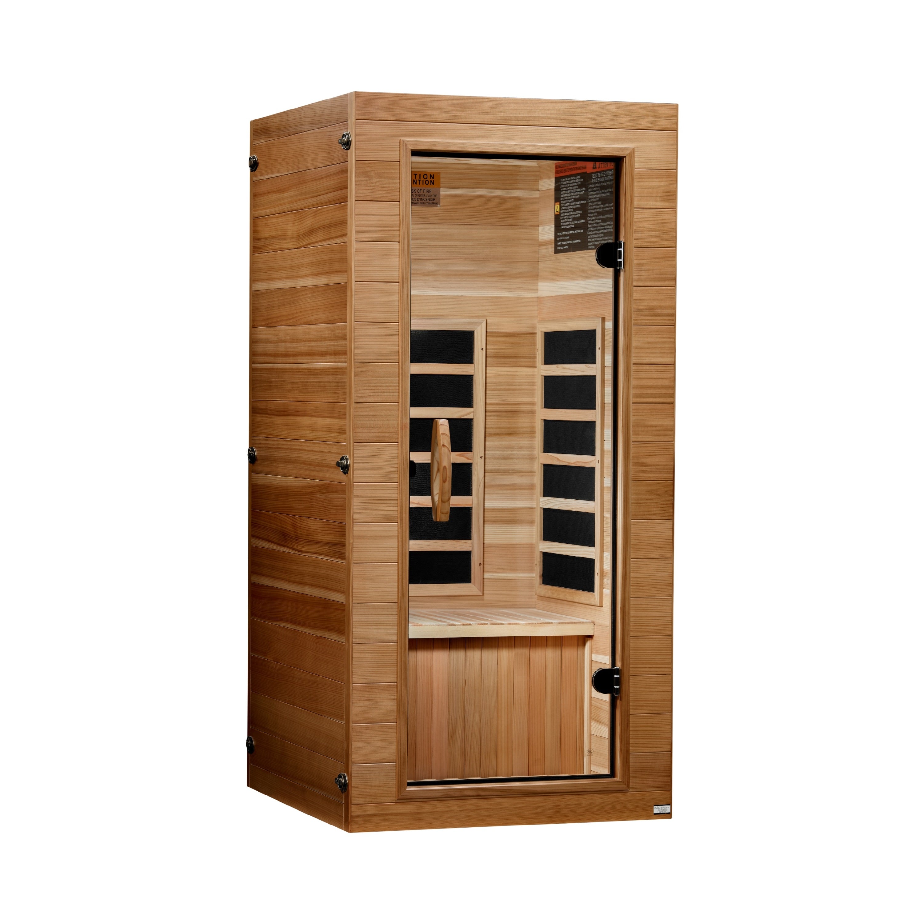 Dynamic Vero 1 Person (Compact) Ultra Low EMF (Between 3-5MG) FAR Infrared Sauna (Pacific Cedar) (DYN-1201-01 Elite)