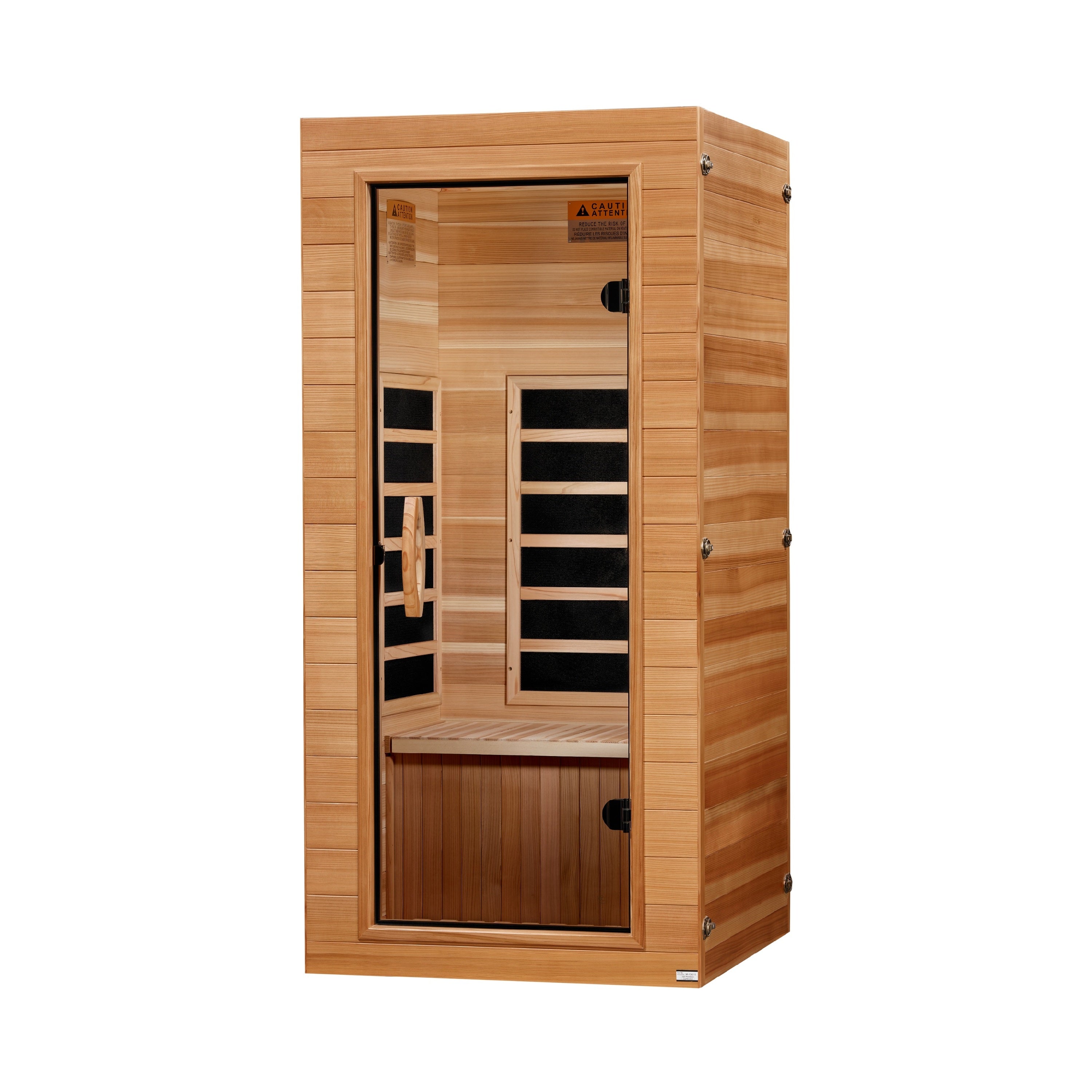 Dynamic Vero 1 Person (Compact) Ultra Low EMF (Between 3-5MG) FAR Infrared Sauna (Pacific Cedar) (DYN-1201-01 Elite)