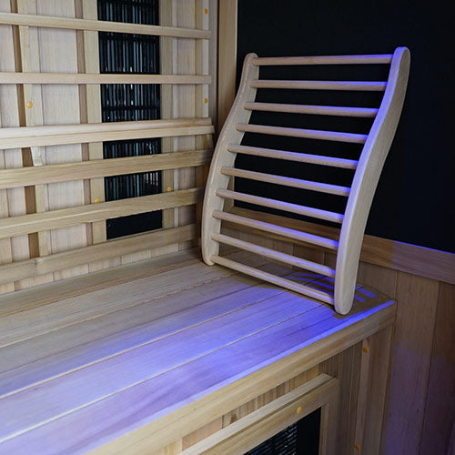 Ergonomic Cedar Sauna Backrest | Finnmark Designs