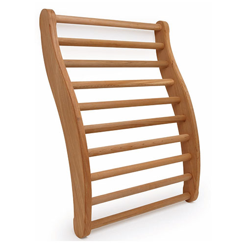 Ergonomic Cedar Sauna Backrest | Finnmark Designs