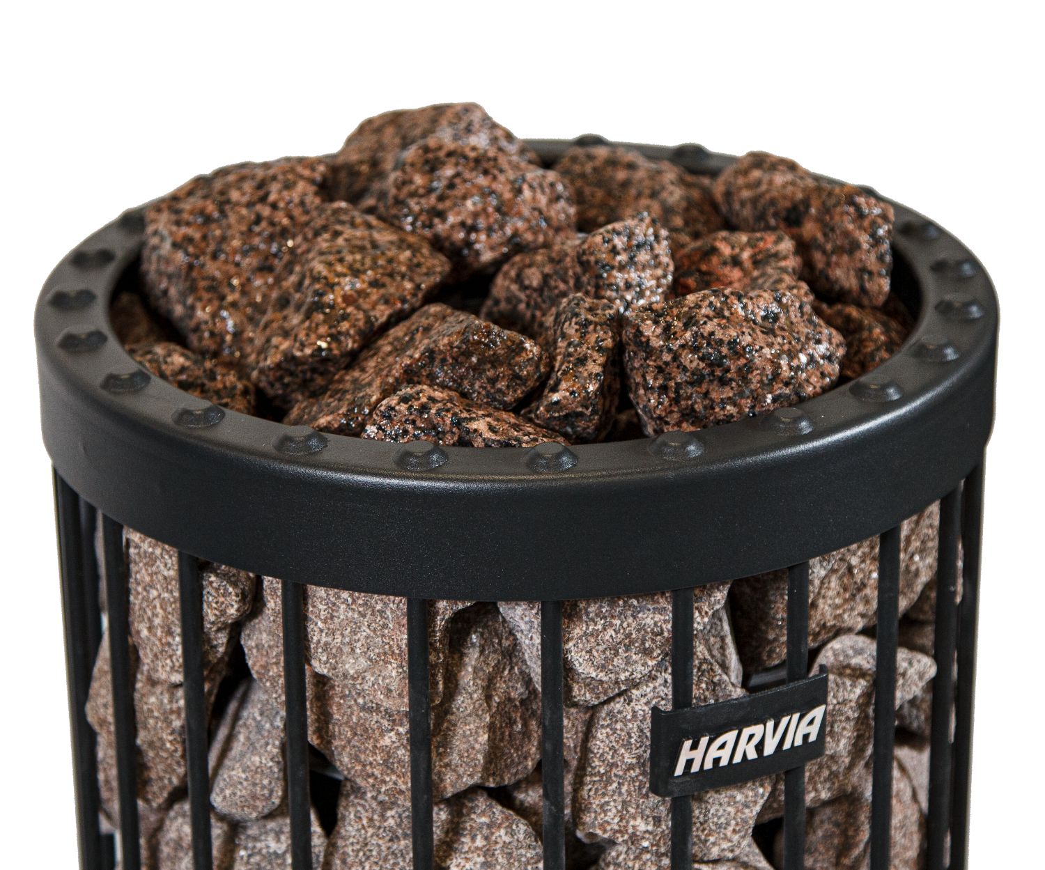 Decorative Red Granite Sauna Heater Stones, Split-Face, 5-10cm