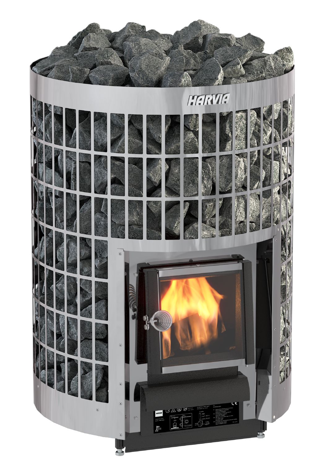 Cilindro Series 17kW Wood-Burning Sauna Stove