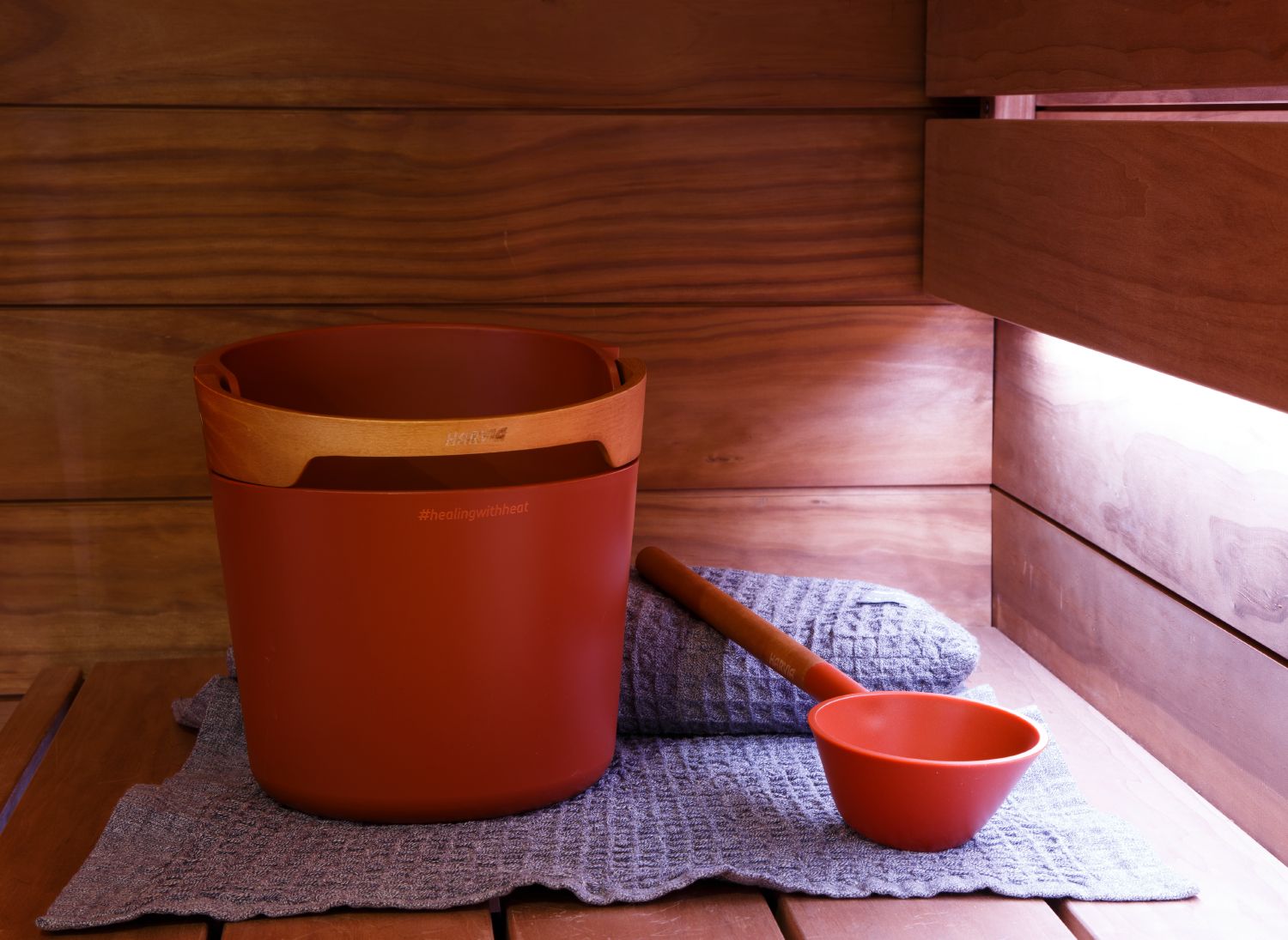 Sauna Bucket and Ladle Set