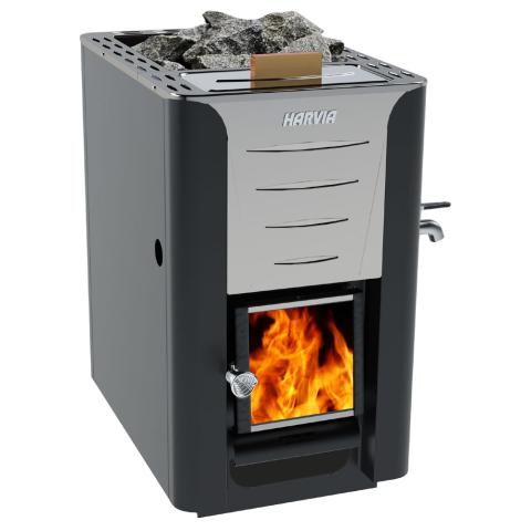 Pro Series, 24.1kW, Sauna Wood Stove with Water Tank