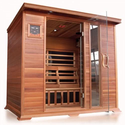 SunRay Savannah 3-Person Indoor Infrared Cedar Sauna - Image 2