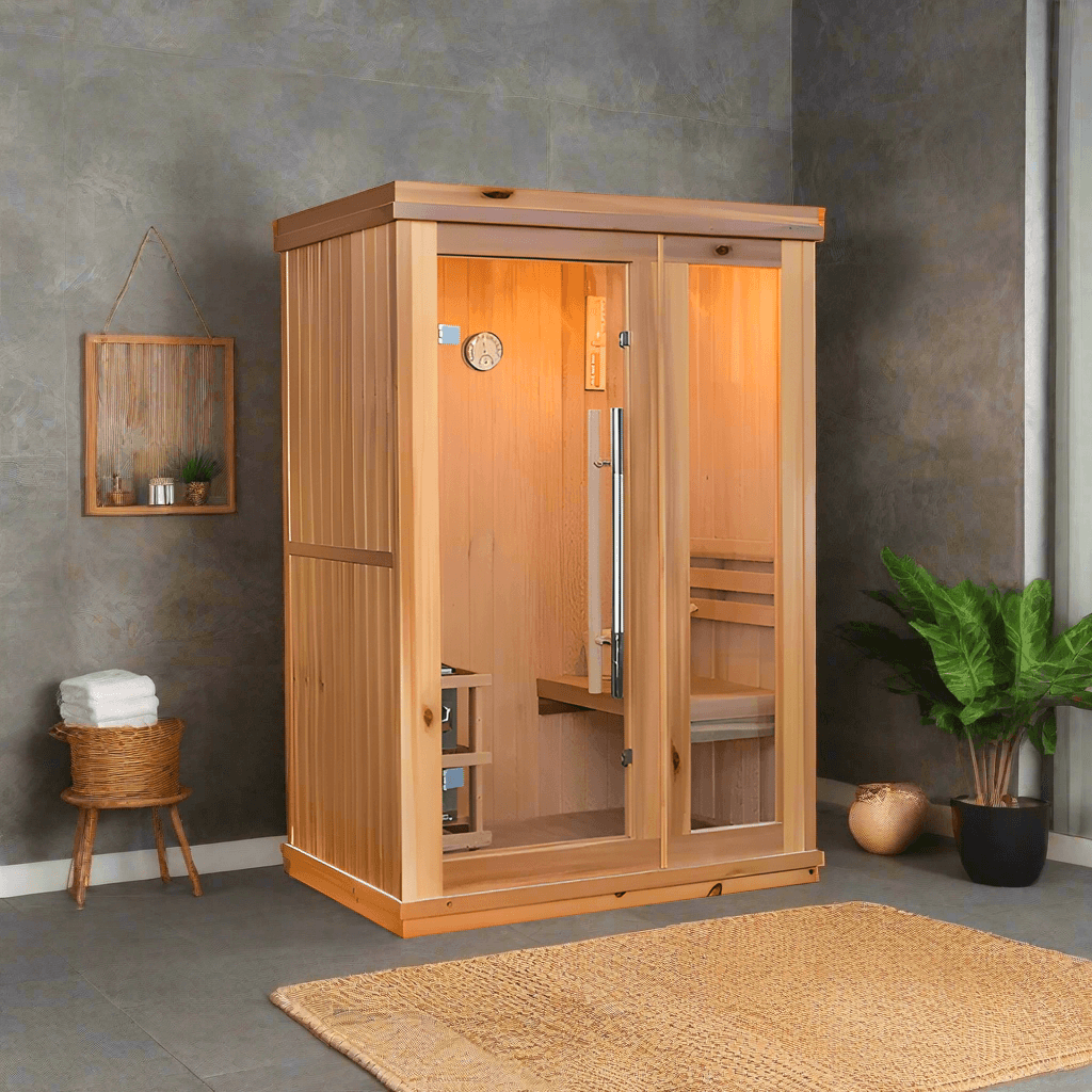 SunRay Aston 1-2 Person Indoor Traditional Sauna - Image 1