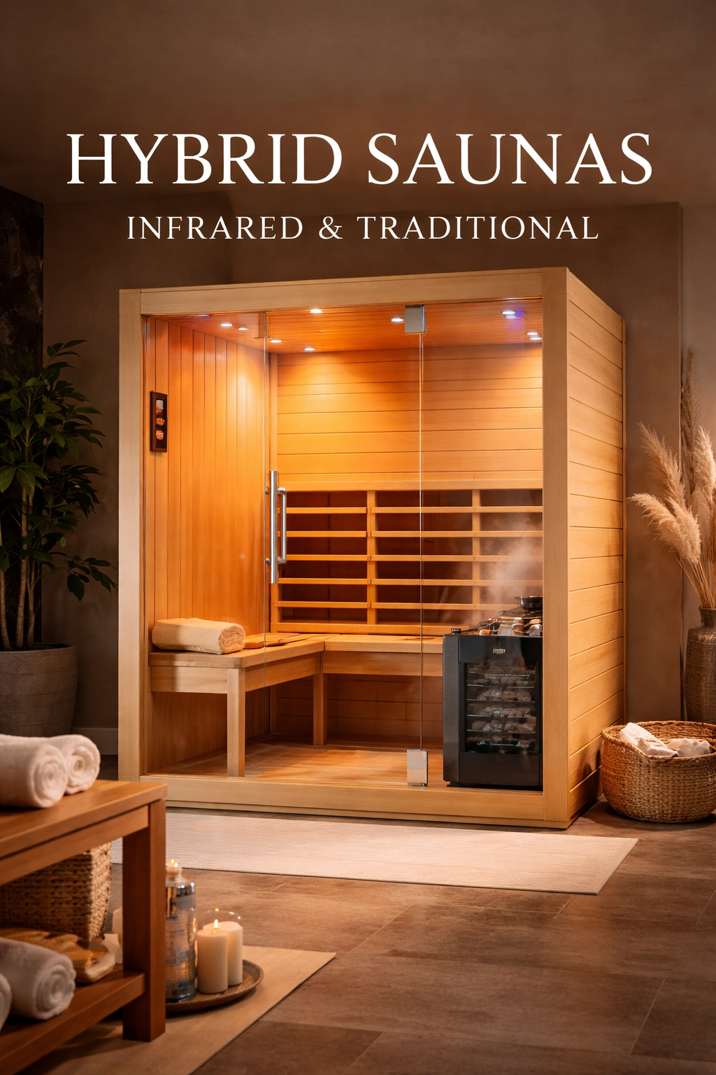 Indoor Hybrid Saunas