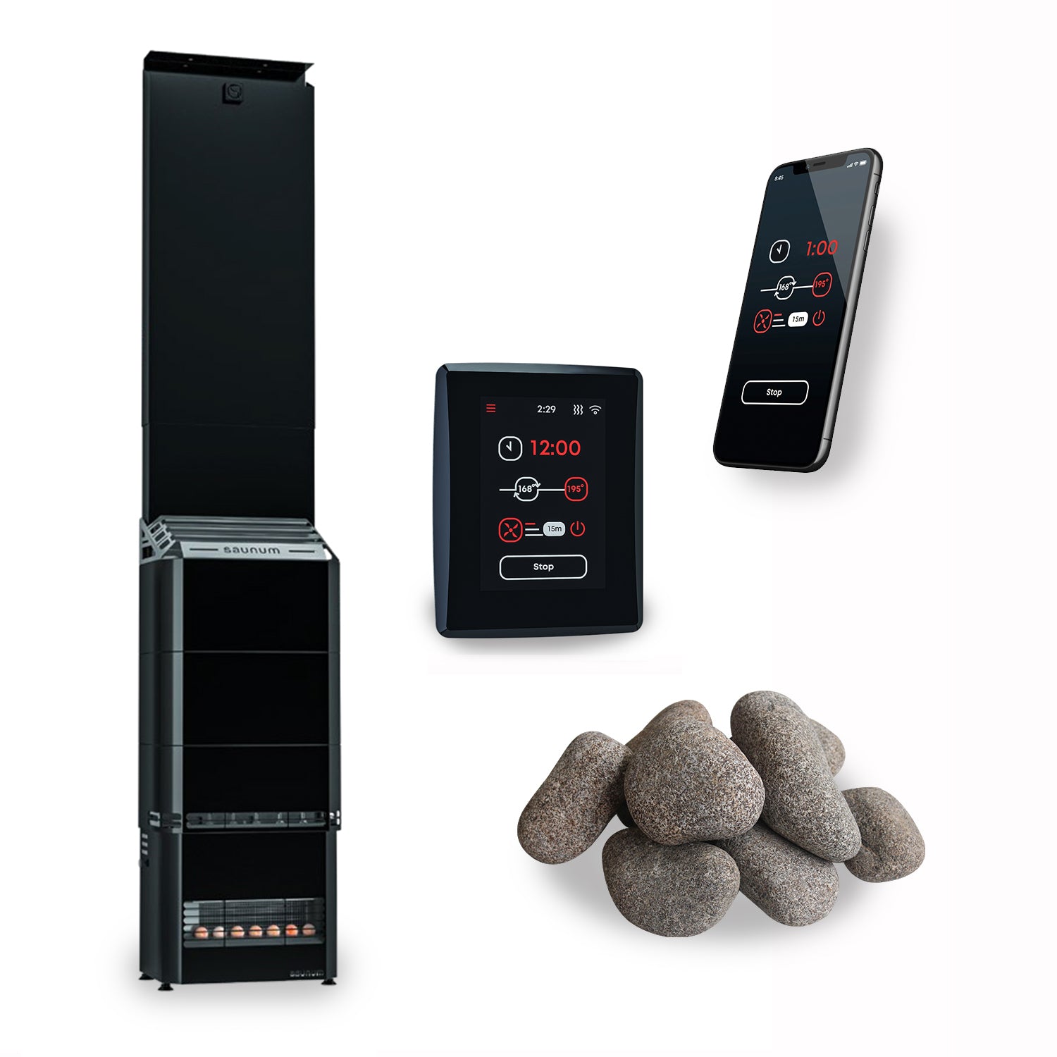 Saunum Air 5 CSB Sauna Heater Package