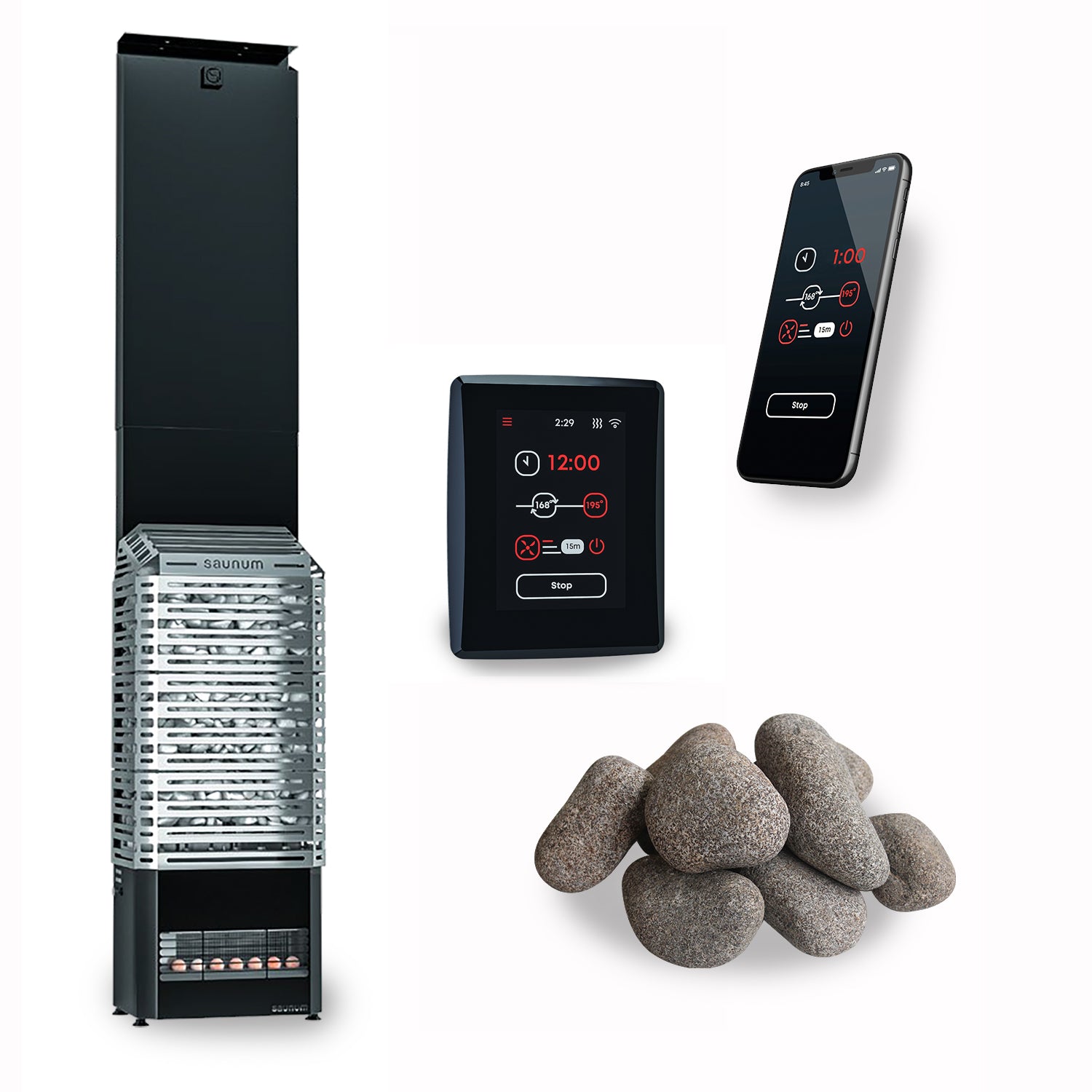 Saunum Air 5 SSB Sauna Heater Package