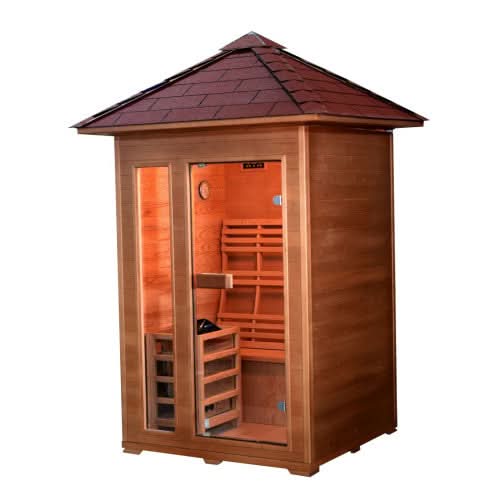 SunRay Bristow 2-Person Outdoor Traditional Sauna - Image 2