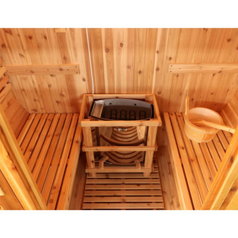 SunRay Solace 2-Person Traditional Barrel Sauna - Image 4