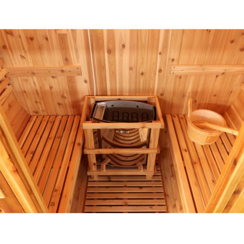 SunRay Solace 2-Person Traditional Barrel Sauna - Image 5