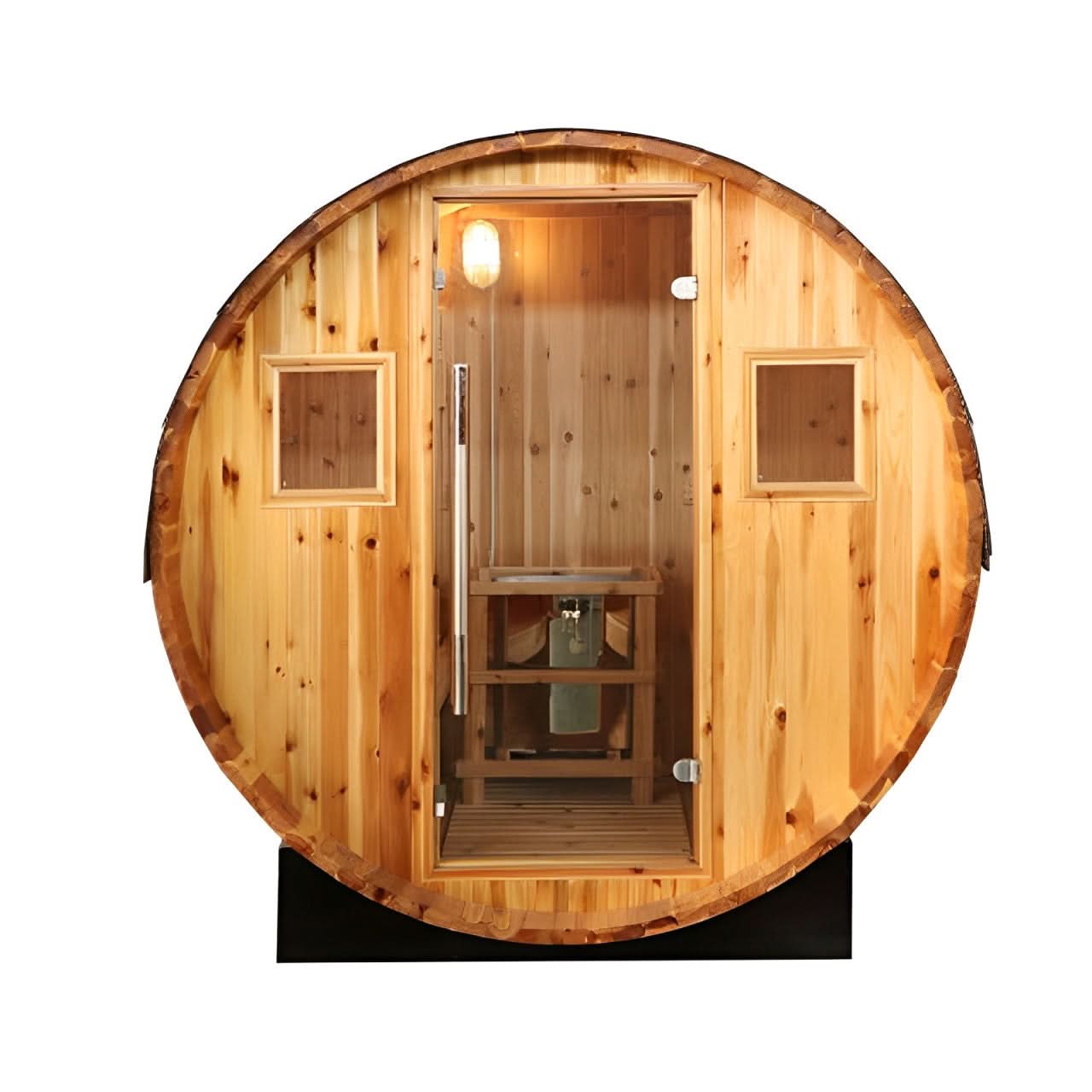 SunRay Solace 2-Person Traditional Barrel Sauna - Image 2