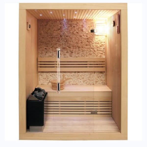 SunRay Westlake 3-Person Luxury Indoor Traditional Sauna - Image 2