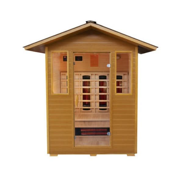 SunRay Grandby 3-Person Outdoor Infrared Sauna - Image 3