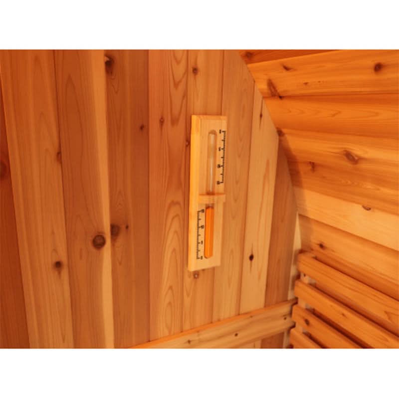 SunRay Aurora 2-4 Person Traditional Barrel Sauna - Image 4