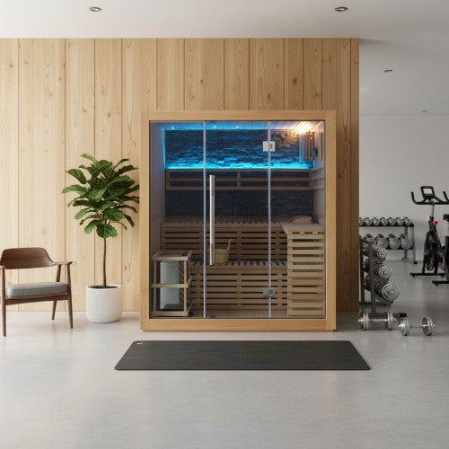 SunRay Galaxie 4-Person Luxury Indoor Traditional Sauna