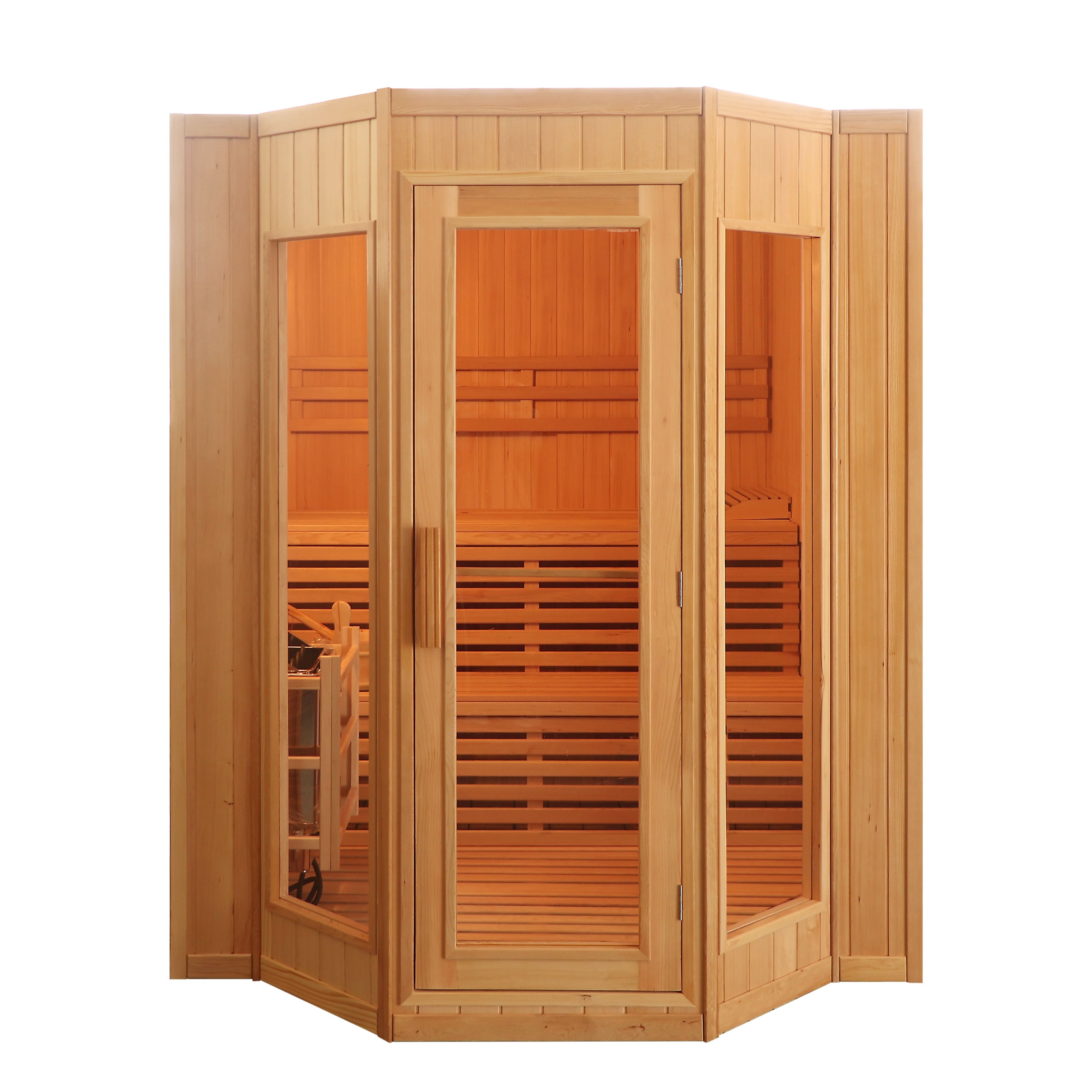 SunRay Tiburon 4-Person Indoor Traditional Sauna - Image 2