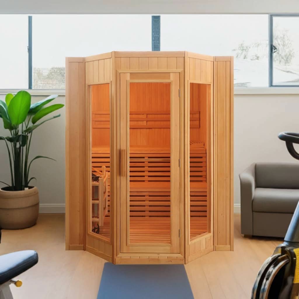 SunRay Tiburon 4-Person Indoor Traditional Sauna - Image 1