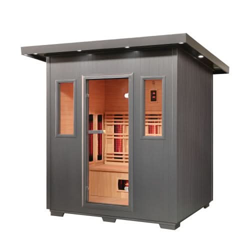 SunRay Pacific 4-Person Outdoor Infrared Sauna - Image 3