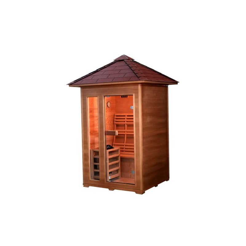 SunRay Bristow 2-Person Outdoor Traditional Sauna - Image 4