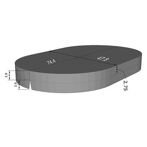 SaunaLife Model S2 Plunge Tub Cover (128699)
