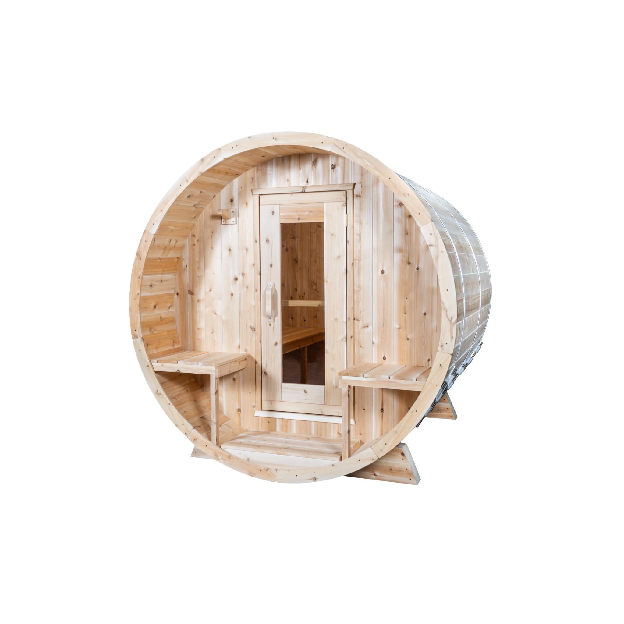 Leisurecraft Canadian Timber Serenity Barrel Sauna with Electric Heater (CTC2245E)